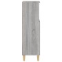 Armario de baño madera contrachapada gris Sonoma 30x30x100 cm de vidaXL, Muebles de baño - Ref: Foro24-819810, Precio: 56,65 ...