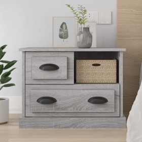 Gray Sonoma bedside table 60x39x45 cm by vidaXL, Nightstands - Ref: Foro24-816366, Price: 65,95 €, Discount: %