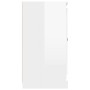 Aparador madera contrachapada blanco brillante 70x35,5x67,5 cm de vidaXL, Aparadores - Ref: Foro24-816186, Precio: 70,06 €, D...