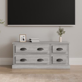 Sonoma gray plywood TV cabinet 100x35.5x45 cm by vidaXL, TV Furniture - Ref: Foro24-816454, Price: 91,99 €, Discount: %