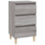 Mesita de noche madera contrachapada gris Sonoma 40x35x70 cm de vidaXL, Mesitas de noche - Ref: Foro24-819666, Precio: 51,78 ...