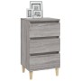 Mesita de noche madera contrachapada gris Sonoma 40x35x70 cm de vidaXL, Mesitas de noche - Ref: Foro24-819666, Precio: 51,78 ...