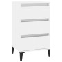 Glossy white plywood nightstand 40x35x70 cm by vidaXL, Nightstands - Ref: Foro24-819670, Price: 58,99 €, Discount: %