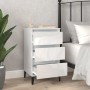 Glossy white plywood nightstand 40x35x70 cm by vidaXL, Nightstands - Ref: Foro24-819670, Price: 58,99 €, Discount: %