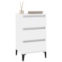 Glossy white plywood nightstand 40x35x70 cm by vidaXL, Nightstands - Ref: Foro24-819670, Price: 58,99 €, Discount: %