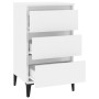 Glossy white plywood nightstand 40x35x70 cm by vidaXL, Nightstands - Ref: Foro24-819670, Price: 58,99 €, Discount: %