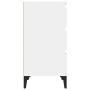 Glossy white plywood nightstand 40x35x70 cm by vidaXL, Nightstands - Ref: Foro24-819670, Price: 58,99 €, Discount: %