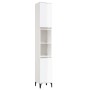 Glossy white plywood bathroom cabinet 30x30x190 cm by vidaXL, Bathroom furniture - Ref: Foro24-819798, Price: 98,99 €, Discou...