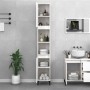 Glossy white plywood bathroom cabinet 30x30x190 cm by vidaXL, Bathroom furniture - Ref: Foro24-819798, Price: 98,99 €, Discou...