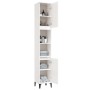 Glossy white plywood bathroom cabinet 30x30x190 cm by vidaXL, Bathroom furniture - Ref: Foro24-819798, Price: 98,99 €, Discou...