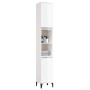 Glossy white plywood bathroom cabinet 30x30x190 cm by vidaXL, Bathroom furniture - Ref: Foro24-819798, Price: 98,99 €, Discou...