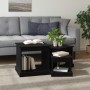 Couchtische 3 Stück, schwarzes Holzwerkstoff von vidaXL, Couchtisch - Ref: Foro24-816489, Preis: 65,70 €, Rabatt: %