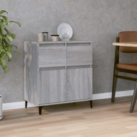 Sonoma gray plywood sideboard 60x35x70 cm by vidaXL, Sideboards - Ref: Foro24-819690, Price: 64,41 €, Discount: %