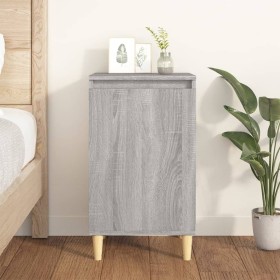 Mesita de noche madera contrachapada gris Sonoma 40x35x70 cm de vidaXL, Mesitas de noche - Ref: Foro24-819640, Precio: 41,99 ...