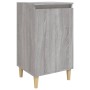 Mesita de noche madera contrachapada gris Sonoma 40x35x70 cm de vidaXL, Mesitas de noche - Ref: Foro24-819640, Precio: 42,29 ...