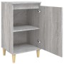 Mesita de noche madera contrachapada gris Sonoma 40x35x70 cm de vidaXL, Mesitas de noche - Ref: Foro24-819640, Precio: 42,29 ...