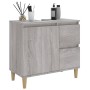 Armario de baño madera contrachapada gris Sonoma 65x33x60 cm de vidaXL, Muebles de baño - Ref: Foro24-819826, Precio: 71,86 €...