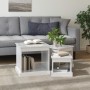 Couchtische, 3 Stück, glänzend weißes Holzwerkstoff von vidaXL, Couchtisch - Ref: Foro24-816490, Preis: 62,62 €, Rabatt: %