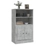 Concrete gray plywood sideboard 60x35.5x103.5 cm by vidaXL, Sideboards - Ref: Foro24-816316, Price: 70,64 €, Discount: %