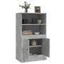 Aparador de madera contrachapada gris hormigón 60x35,5x103,5 cm de vidaXL, Aparadores - Ref: Foro24-816316, Precio: 66,77 €, ...