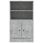 Aparador de madera contrachapada gris hormigón 60x35,5x103,5 cm de vidaXL, Aparadores - Ref: Foro24-816316, Precio: 66,77 €, ...