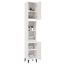 Armario de baño madera contrachapada blanco 30x30x190 cm de vidaXL, Muebles de baño - Ref: Foro24-819796, Precio: 93,74 €, De...