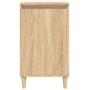 Mesitas de noche 2 uds madera contrachapada roble 40x35x70 cm de vidaXL, Mesitas de noche - Ref: Foro24-819635, Precio: 72,61...