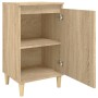 Mesitas de noche 2 uds madera contrachapada roble 40x35x70 cm de vidaXL, Mesitas de noche - Ref: Foro24-819635, Precio: 72,61...