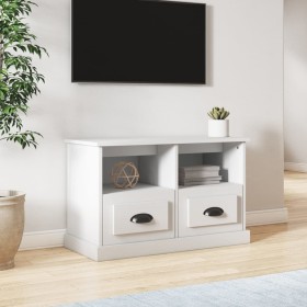 TV stand made of white plywood wood 80x35x50 cm by vidaXL, TV Furniture - Ref: Foro24-816280, Price: 45,36 €, Discount: %