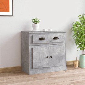 Concrete gray plywood sideboard 70x35.5x67.5 cm by vidaXL, Sideboards - Ref: Foro24-816428, Price: 86,99 €, Discount: %