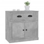 Aparador de madera contrachapada gris hormigón 70x35,5x67,5 cm de vidaXL, Aparadores - Ref: Foro24-816428, Precio: 87,40 €, D...