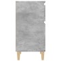 Mesita de noche gris hormigón 40x35x70 cm de vidaXL, Mesitas de noche - Ref: Foro24-819700, Precio: 43,72 €, Descuento: %