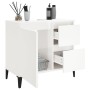 Armario de baño madera contrachapada blanco brillo 65x33x60 cm de vidaXL, Muebles de baño - Ref: Foro24-819830, Precio: 101,9...