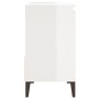 Armario de baño madera contrachapada blanco brillo 65x33x60 cm de vidaXL, Muebles de baño - Ref: Foro24-819830, Precio: 101,9...