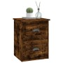 Smoked oak wall bedside table 41.5x36x53 cm by vidaXL, Nightstands - Ref: Foro24-816402, Price: 46,99 €, Discount: %