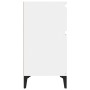 vidaxL Mesita de noche blanco brillante 40x35x70 cm de vidaXL, Mesitas de noche - Ref: Foro24-819712, Precio: 53,97 €, Descue...