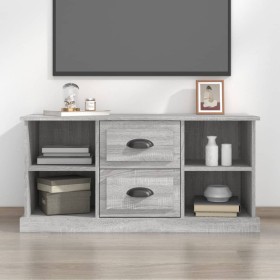 Sonoma gray plywood TV cabinet 99.5x35.5x48 cm by vidaXL, TV Furniture - Ref: Foro24-816278, Price: 68,75 €, Discount: %