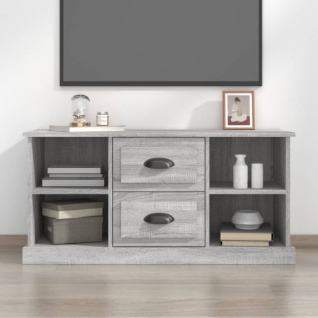 Sonoma gray plywood TV cabinet 99.5x35.5x48 cm by vidaXL, TV Furniture - Ref: Foro24-816278, Price: 68,75 €, Discount: %