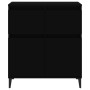 Aparador de madera contrachapada negro 60x35x70 cm de vidaXL, Aparadores - Ref: Foro24-819685, Precio: 74,45 €, Descuento: %