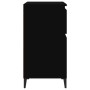 Aparador de madera contrachapada negro 60x35x70 cm de vidaXL, Aparadores - Ref: Foro24-819685, Precio: 74,45 €, Descuento: %