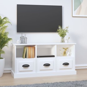 Weißer TV-Schrank aus Sperrholz, 100 x 35 x 50 cm von vidaXL, TV-Möbel - Ref: Foro24-816288, Preis: 75,27 €, Rabatt: %