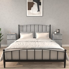 Mesitas de noche 2 uds gris hormigón 40x35x70 cm de vidaXL, Mesitas de noche - Ref: Foro24-819717, Precio: 81,99 €, Descuento: %