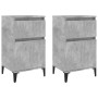 Bedside tables 2 pcs concrete gray 40x35x70 cm by vidaXL, Nightstands - Ref: Foro24-819717, Price: 82,23 €, Discount: %