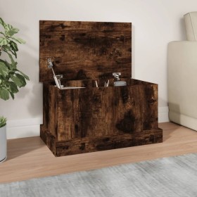 Smoked oak plywood storage trunk 50x30x28 cm by vidaXL, Storage trunks - Ref: Foro24-816501, Price: 33,93 €, Discount: %