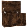 Smoked oak plywood storage trunk 50x30x28 cm by vidaXL, Storage trunks - Ref: Foro24-816501, Price: 33,93 €, Discount: %