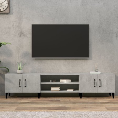 Mueble de TV madera contrachapada gris hormigón 180x31,5x40 cm de vidaXL, Muebles TV - Ref: Foro24-816268, Precio: 94,03 €, D...