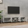 TV stand made of gray concrete plywood 180x31.5x40 cm by vidaXL, TV Furniture - Ref: Foro24-816268, Price: 93,04 €, Discount: %