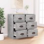 Concrete gray plywood sideboard 70x35.5x67.5 cm by vidaXL, Sideboards - Ref: Foro24-816436, Price: 109,99 €, Discount: %