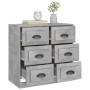 Concrete gray plywood sideboard 70x35.5x67.5 cm by vidaXL, Sideboards - Ref: Foro24-816436, Price: 109,99 €, Discount: %