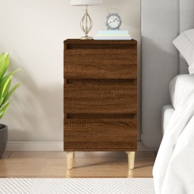 Brown oak plywood bedside table 40x35x70 cm by vidaXL, Nightstands - Ref: Foro24-819667, Price: 53,53 €, Discount: %